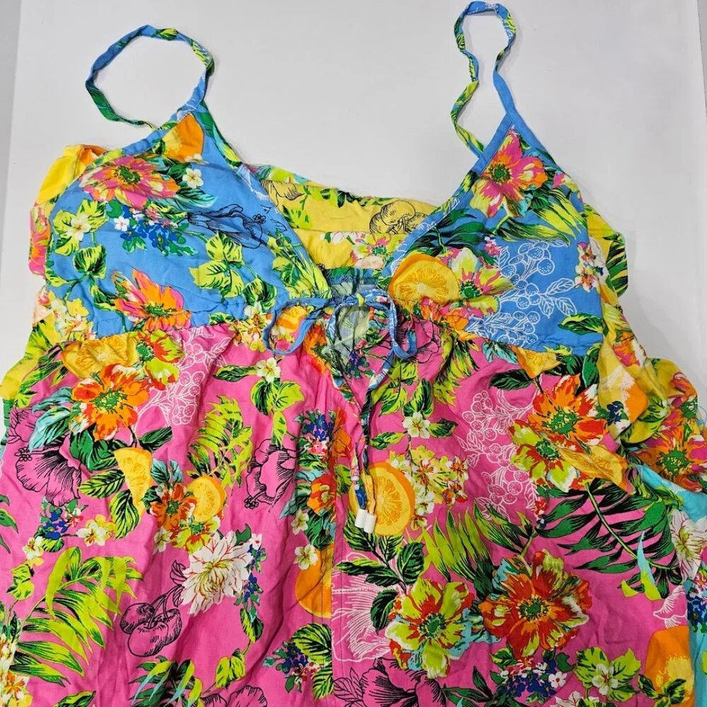 Bar III  Tiered Printed Ruffle Cover-up Dress - Picture 8 of 10